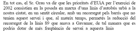 Proposta d'EUiA al Ple de l'Ajuntament de Gavà (12 de desembre de 2001)
